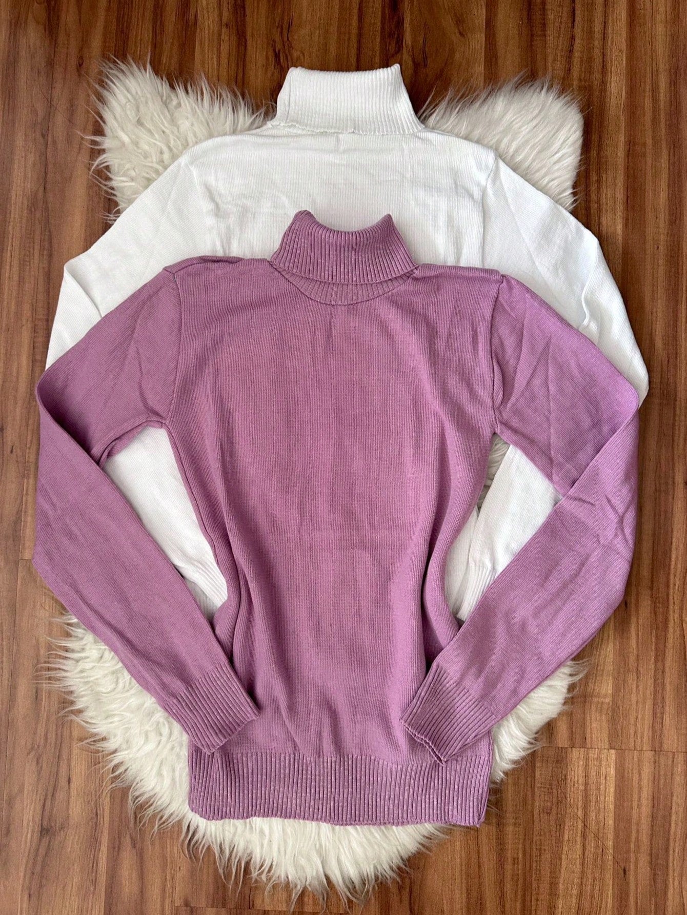 Vendedor Indicado
Kit2 Blusa gola alto feminina manga longa básica trico cacharreu cacharrel sueter liso