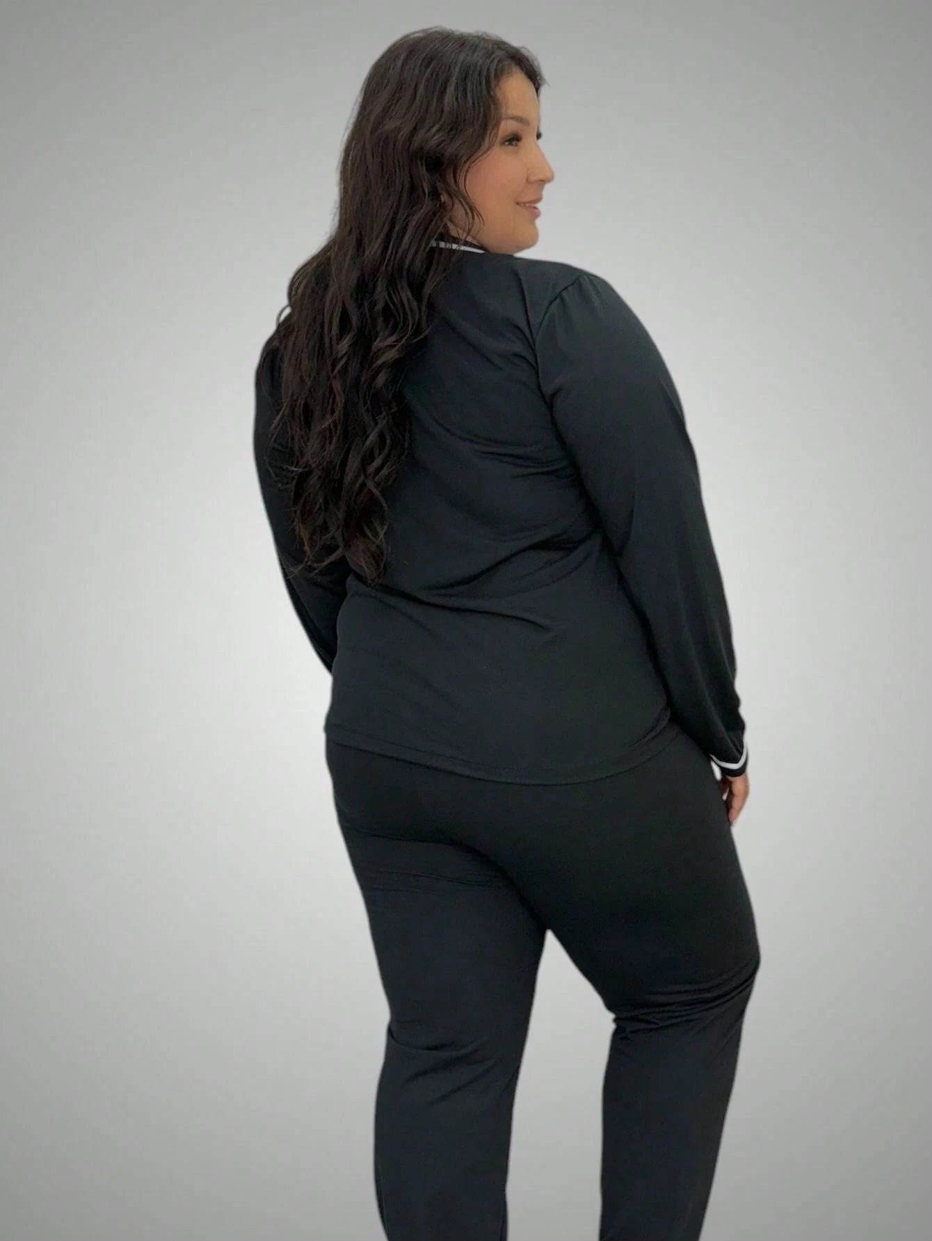 Pijama Inverno Plus Size Blusa Manga Longa e Calça 50 52 54 56