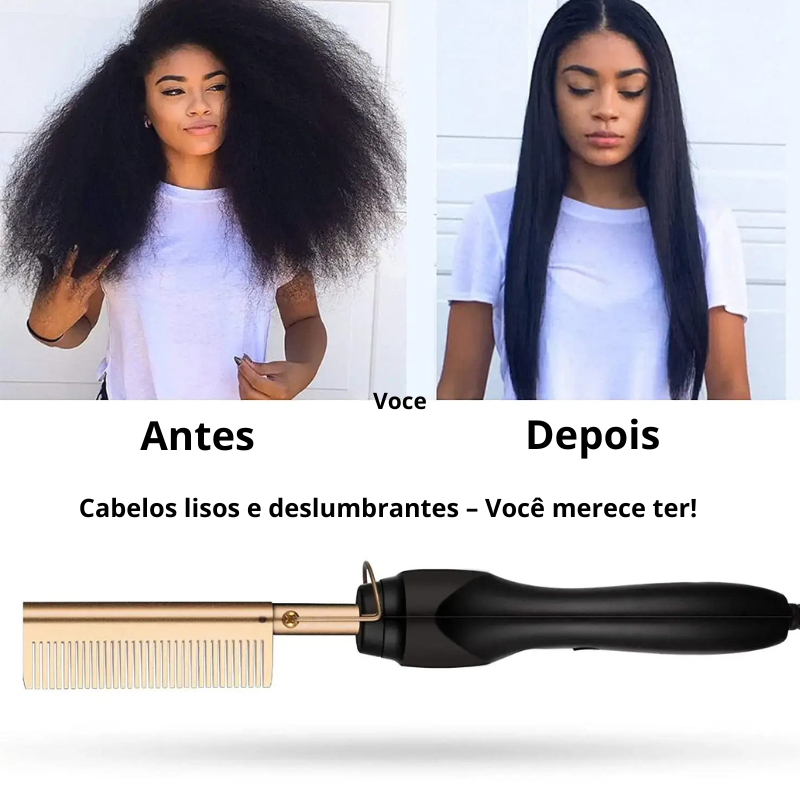 Pente Alisador Elétrico de Titânio - Le Belle