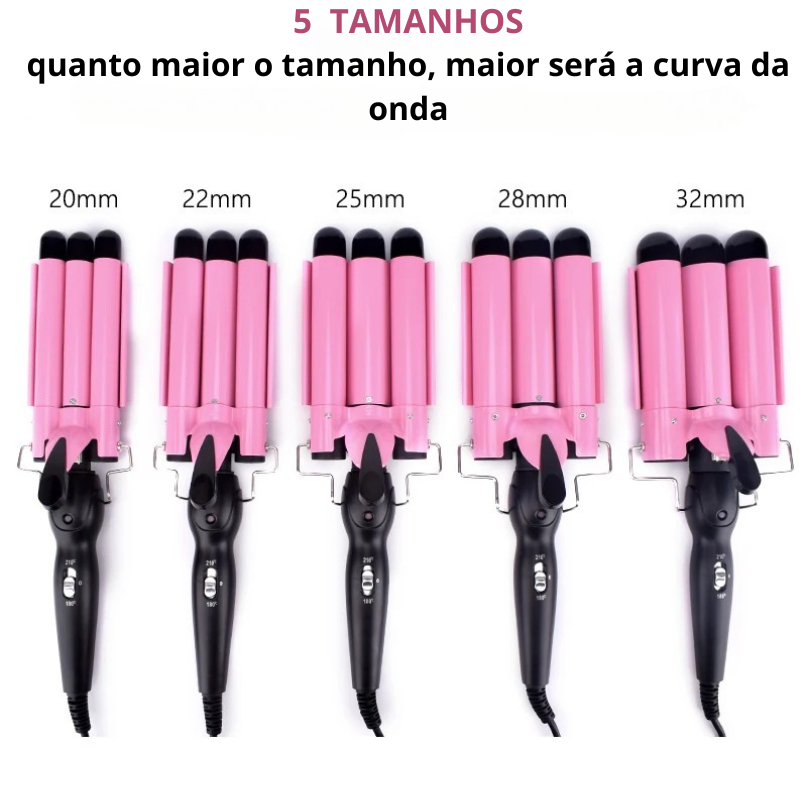 Modelador de Cachos com 3 Barras - Le Belle