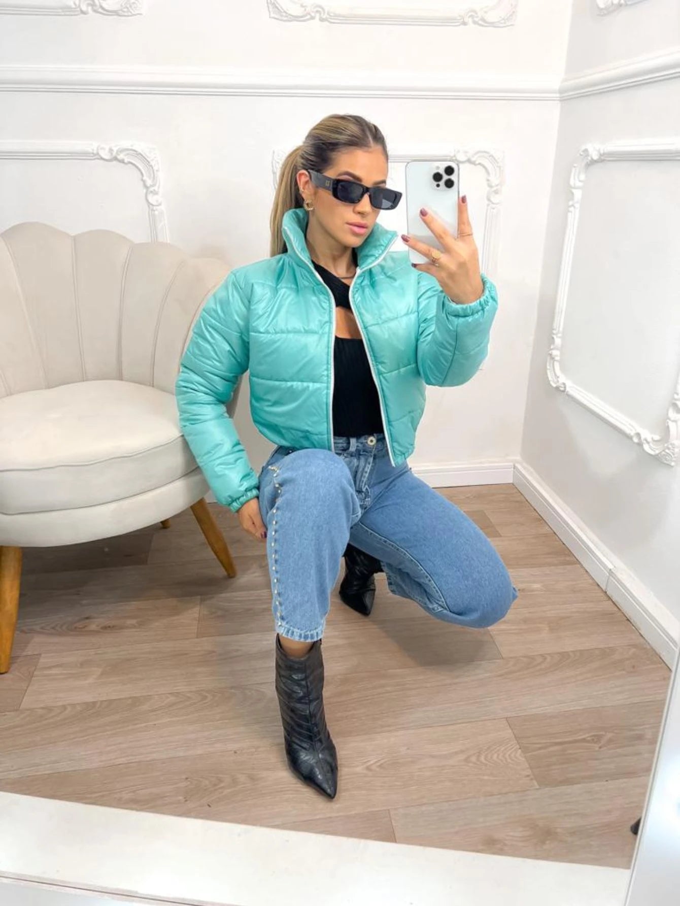 JAQUETA PUFFER -IMPERMIAVEL -MODA GRINGA -MODA CASUAL -MODA BALADA
