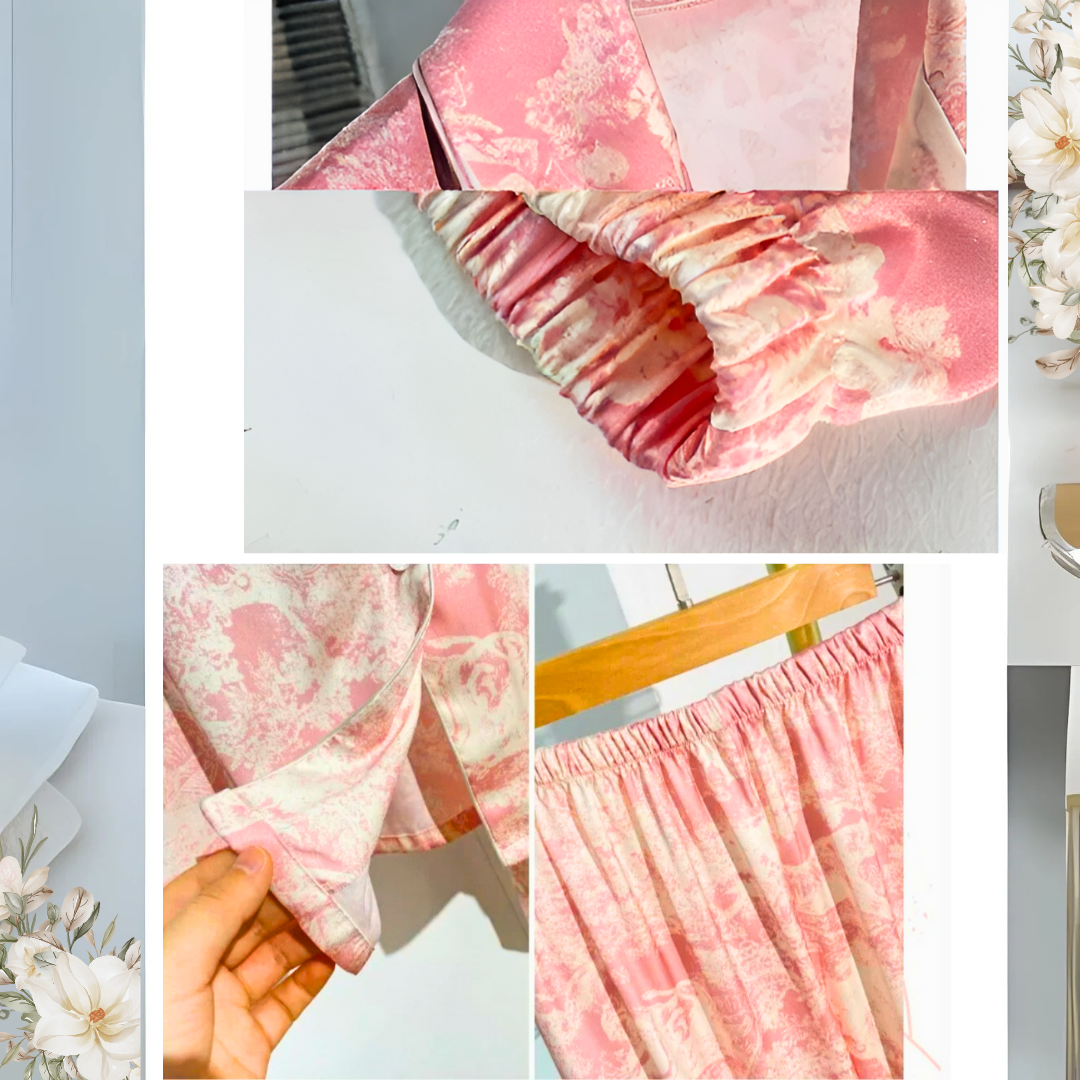Pijama Estampado de Seda - Nelima