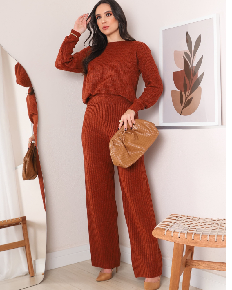 Malha Feminina Gola Alta Outono-Inverno - Nelima2