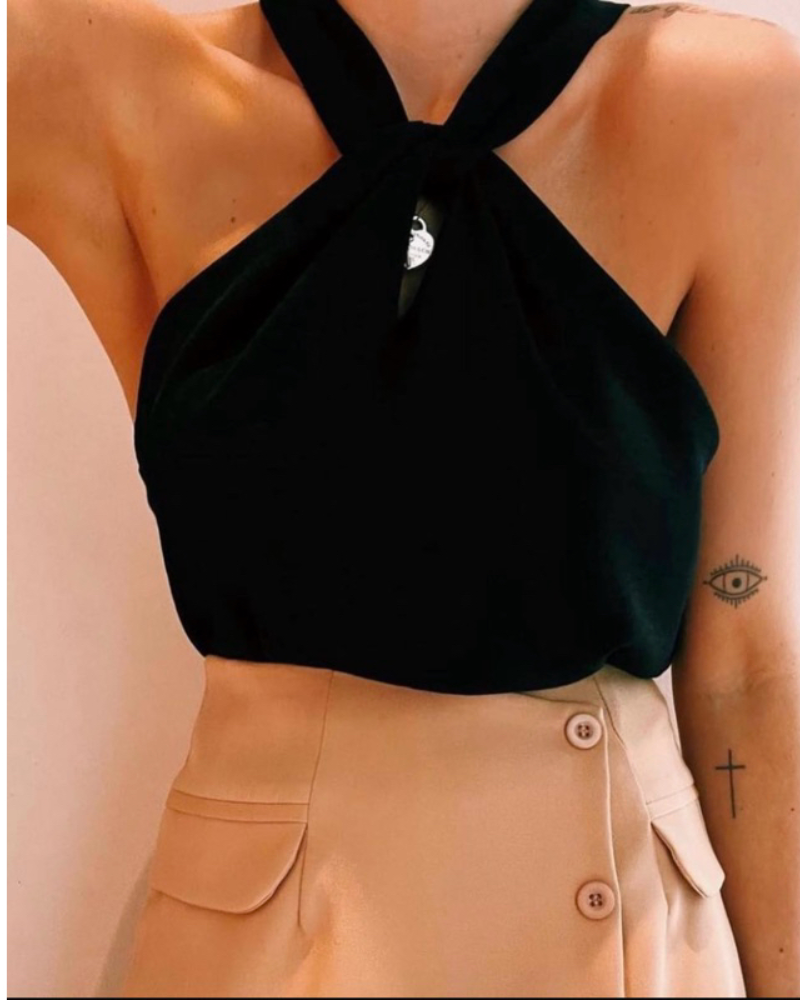 Blusa Feminina Elegante com Gola Laço - Nelima