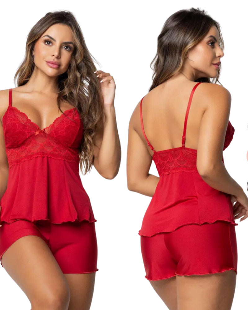 Short Doll Renda em Microfibra – Nelima