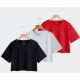 Kit 3 Camisetas Cropped Femininas 100% Algodão – Nelima