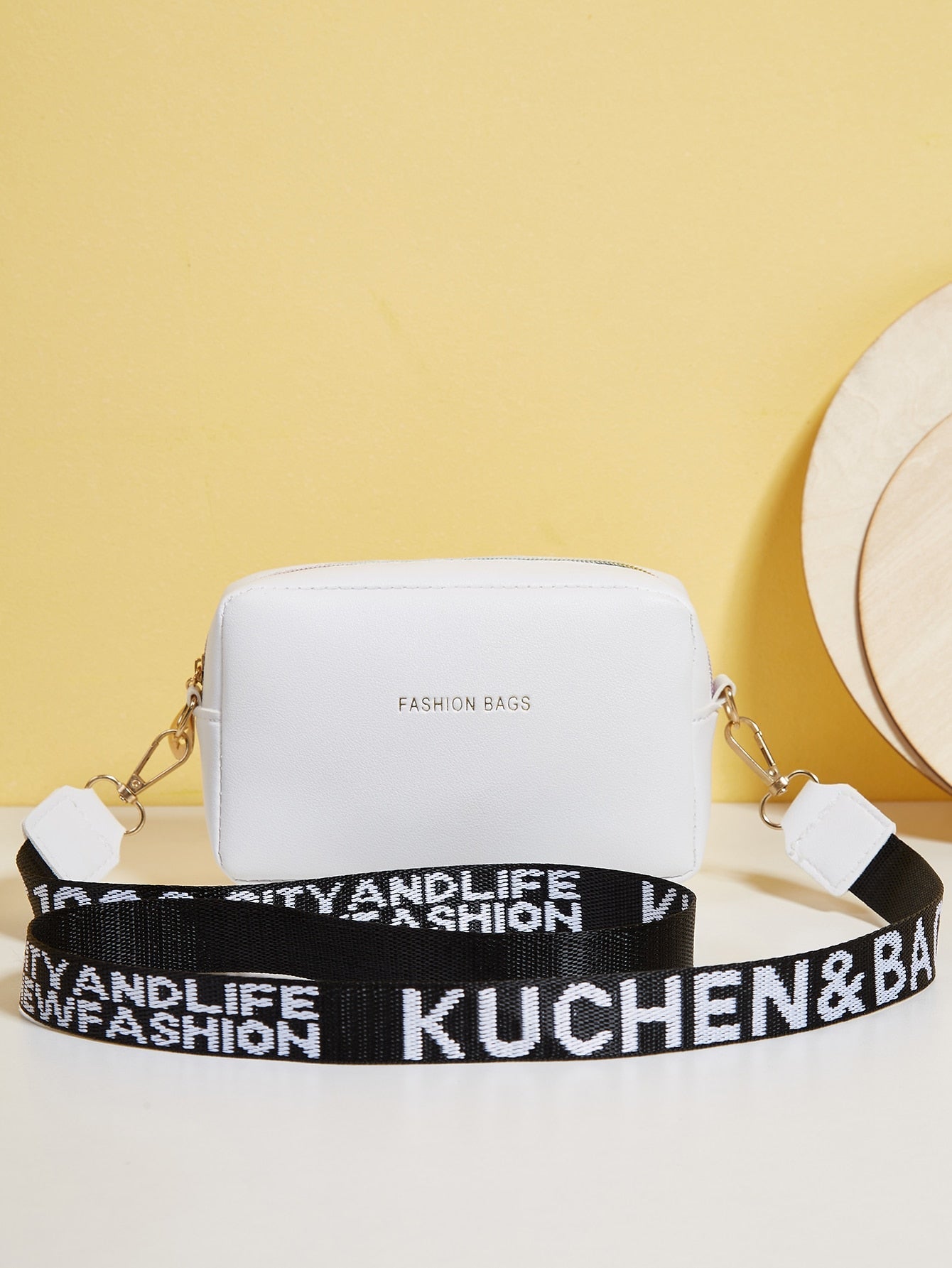 Mini Bolsa Elegante em Couro PU com Estampa de Letras - Le Belle