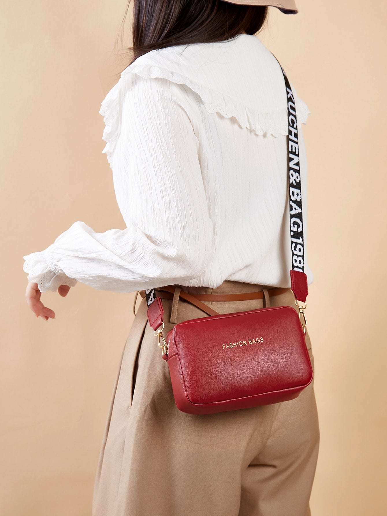 Mini Bolsa Elegante em Couro PU com Estampa de Letras - Le Belle