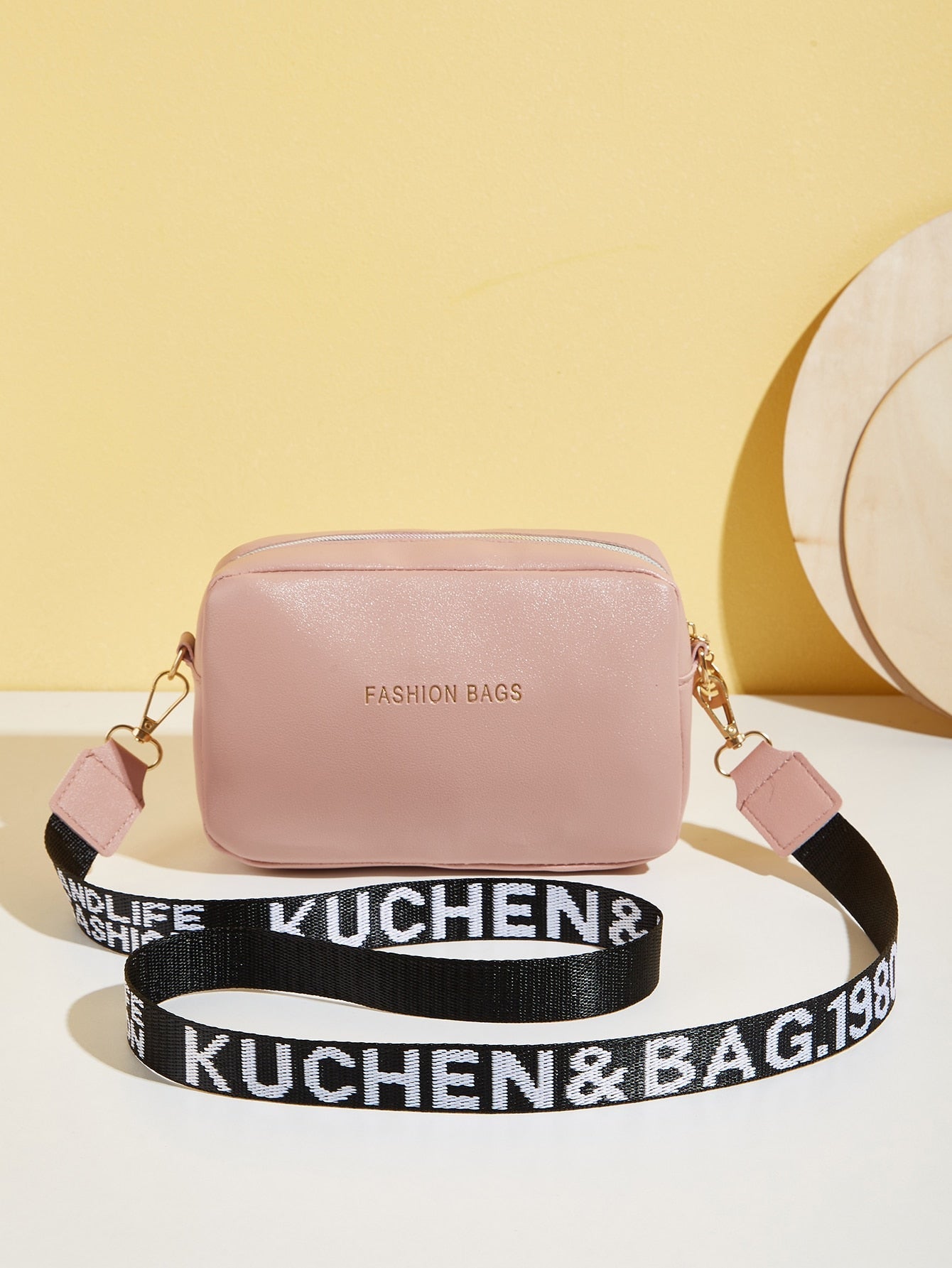 Mini Bolsa Elegante em Couro PU com Estampa de Letras - Le Belle