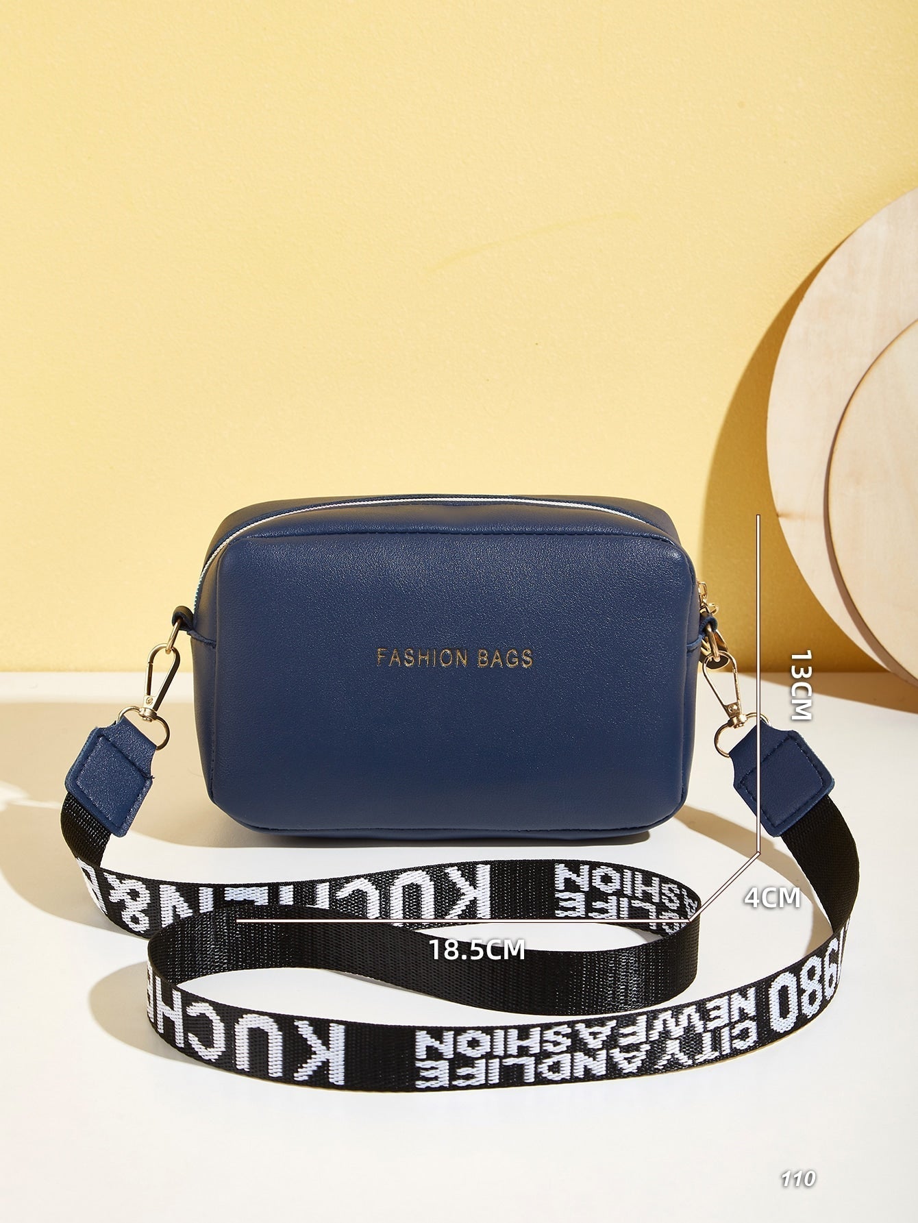 Mini Bolsa Elegante em Couro PU com Estampa de Letras - Le Belle