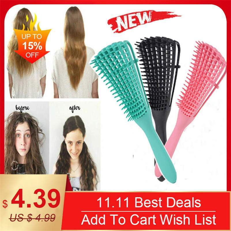 Escova de Cabelo Flexível Cabelos Cacheados - Le Belle