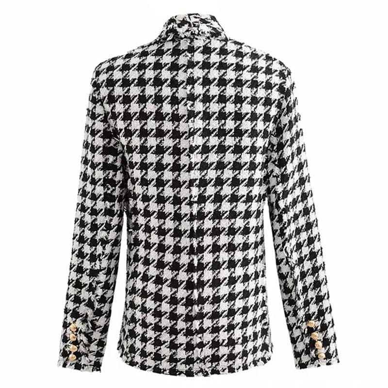 Blazer Feminino Vintage Xadrez - Nelima