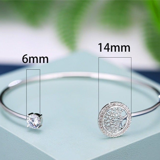 Bracelete Árvore da Vida com Cristais de Zircônia - Le Belle
