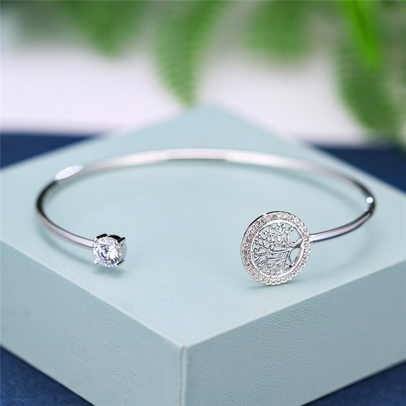 Bracelete Árvore da Vida com Cristais de Zircônia - Le Belle