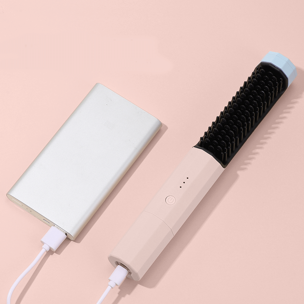 Escova Alisadora 2 em 1 USB Sem Fio - Le Belle