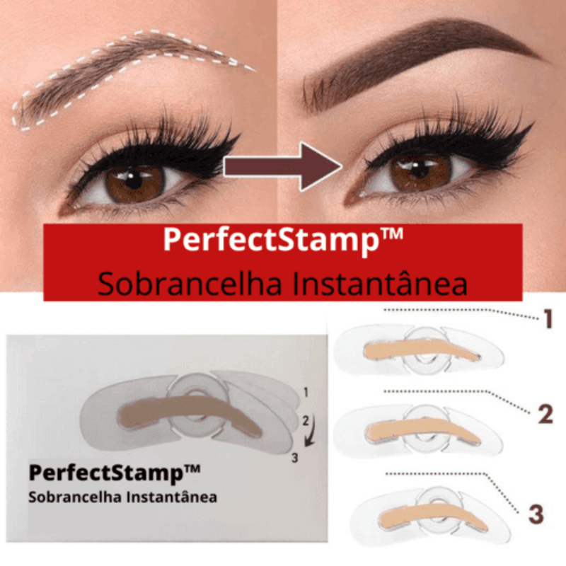 Carimbo Sobrancelha Instantânea PerfectStamp - Le Belle