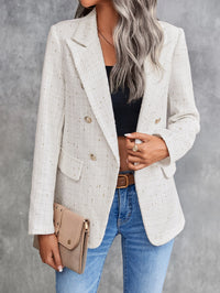 Aveloria Modichic Blazers Pescoço de lapela Trespassado Tweed