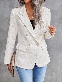 Aveloria Modichic Blazers Pescoço de lapela Trespassado Tweed