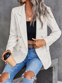 Aveloria Modichic Blazers Pescoço de lapela Trespassado Tweed