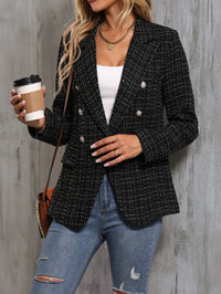 Aveloria Modichic Blazers Pescoço de lapela Trespassado Tweed