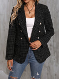 Aveloria Modichic Blazers Pescoço de lapela Trespassado Tweed