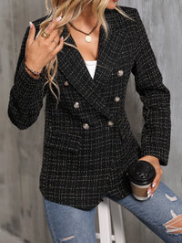 Aveloria Modichic Blazers Pescoço de lapela Trespassado Tweed