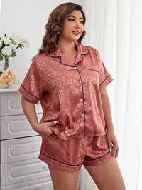 Pijama Feminino Plus Size de Cetim Rosa Onça – Nelima Moda (G1 ao G5)