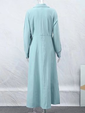 Vendedor Indicado
Vestidos Feminino De Lapela De Manga Comprida De Cor Sólida