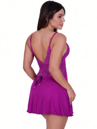 Vendedor IndicadoBiografia da Moda Camisola Leide sem Bojo de Microfibra Light e Renda Feminina