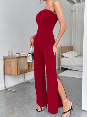 SHEIN BAE Split Thigh Macacão Tube