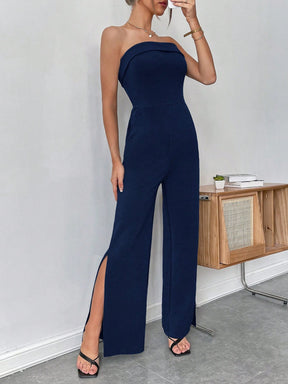 SHEIN BAE Split Thigh Macacão Tube
