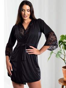 Robe Feminino Luxo em Renda - Nelima
