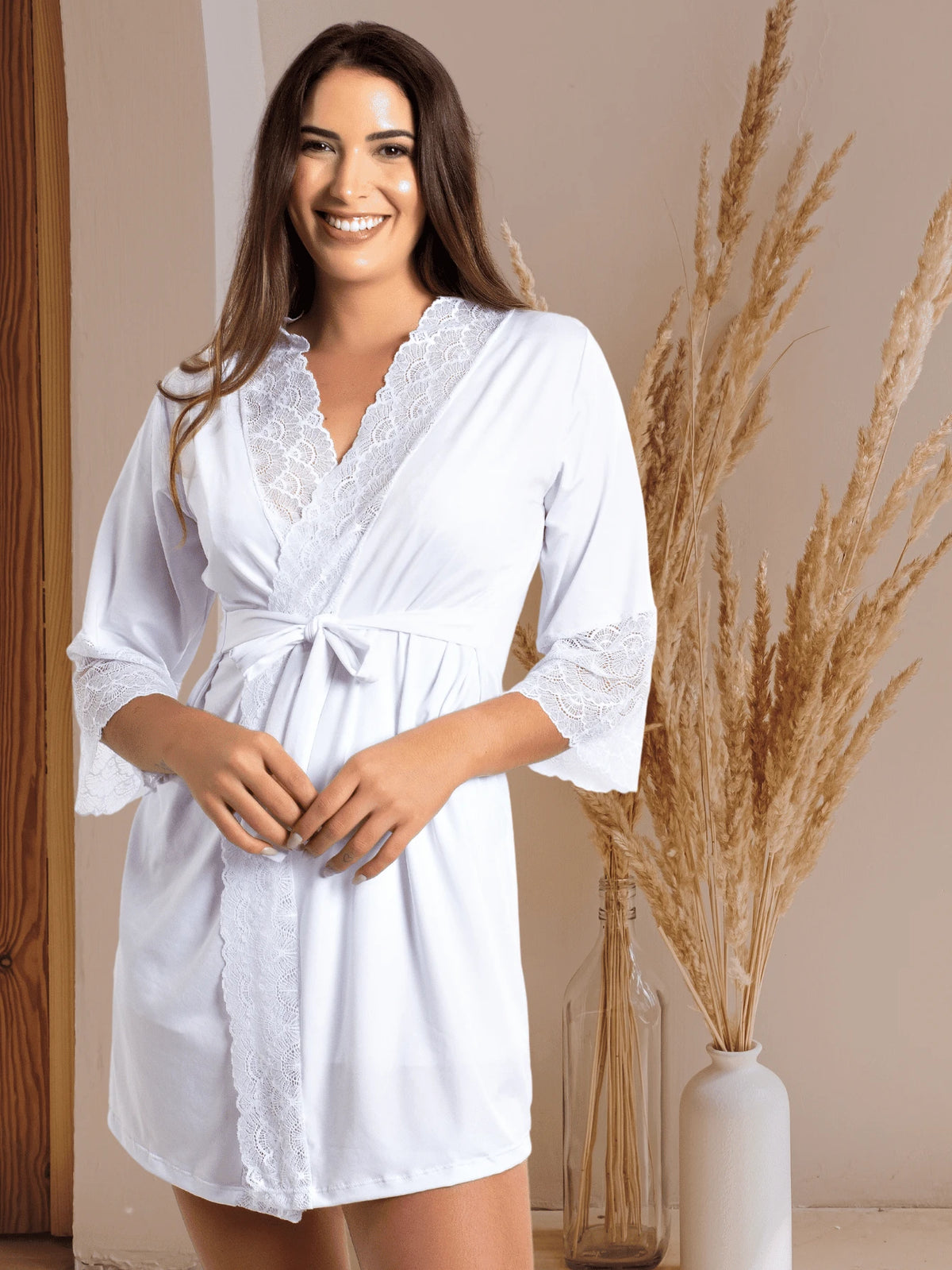 Robe Feminino Luxo em Renda - Nelima
