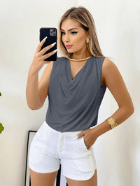 Blusa Regata Gola Boba Manga Elegante Soltinha Moda