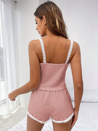 Conjunto Feminino de Dormir em Malha com Renda – Conforto e Delicadeza Nelima Moda