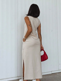 Vendedor Indicado
Vestido Blogueira Feminino Algodão Longo Cavado Confort
