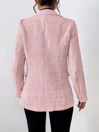 Aveloria Modichic Blazers Pescoço de lapela Trespassado Tweed