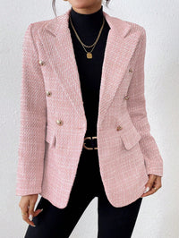 Aveloria Modichic Blazers Pescoço de lapela Trespassado Tweed