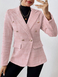 Aveloria Modichic Blazers Pescoço de lapela Trespassado Tweed