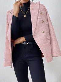 Aveloria Modichic Blazers Pescoço de lapela Trespassado Tweed