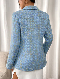 Aveloria Modichic Blazers Pescoço de lapela Trespassado Tweed