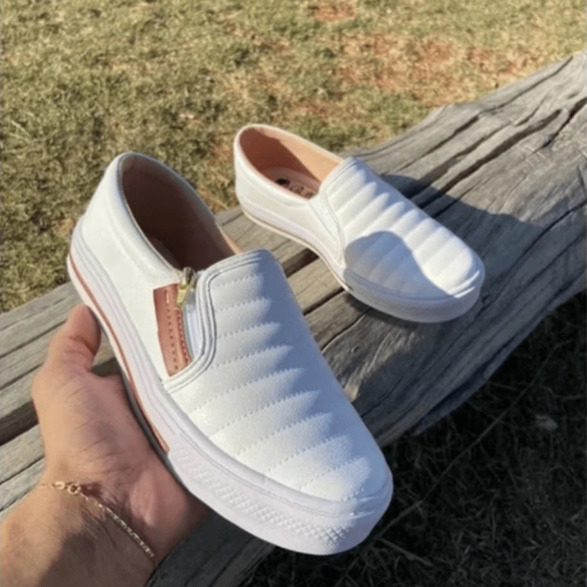 Tênis Slip On Confortável Para Passeio