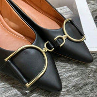 Vendedor Indicadosapatilha feminina elegante mocassim feminino bico alongado confortável sapato feminino enfeite D