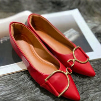 Vendedor Indicadosapatilha feminina elegante mocassim feminino bico alongado confortável sapato feminino enfeite D