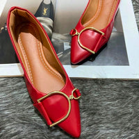 Vendedor Indicadosapatilha feminina elegante mocassim feminino bico alongado confortável sapato feminino enfeite D
