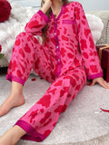 PIJAMA FEMININO ELEGANTE ESTAMPADO COM DETALHES EM CONTRASTE – CONFORTO E SOFISTICAÇÃO | NELIMA MODA