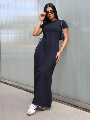 Vendedor IndicadoVestido Longo Feminino Elegante Com Mangas 100% Algodão