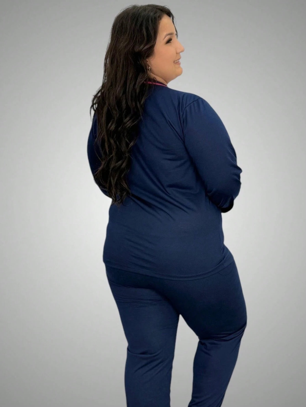 Pijama Inverno Plus Size Blusa Manga Longa e Calça 50 52 54 56