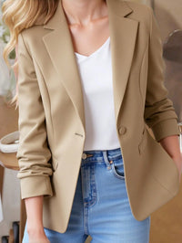 Local
Liu Fashion Blazer Alfaiataria Com Forro 1 Botão Feminino Casaco Elegante Social Coleção Nova importado tecido ótima linda 1 botões