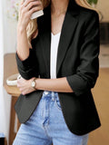 Local
Liu Fashion Blazer Alfaiataria Com Forro 1 Botão Feminino Casaco Elegante Social Coleção Nova importado tecido ótima linda 1 botões